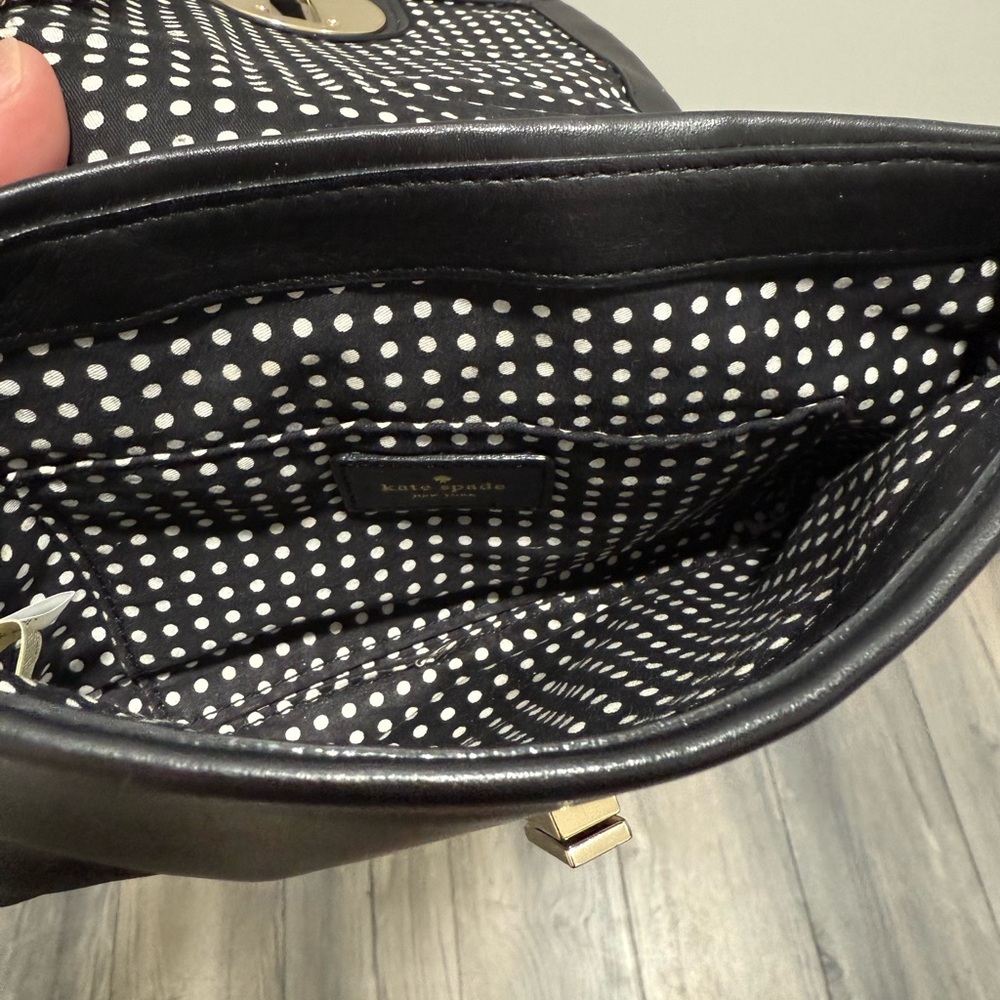 Kate Spade Black Quilted Crossbody with Gold Accents - Picture 4 of 6